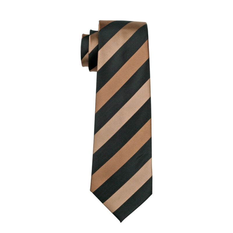 LS-585 Barry.Wang Mannen Stropdas Zijde Gestreepte Jacquard Geweven Classic Tie + Hanky + Manchetknopen Set Voor Formele Wedding Bedrijvengids Party