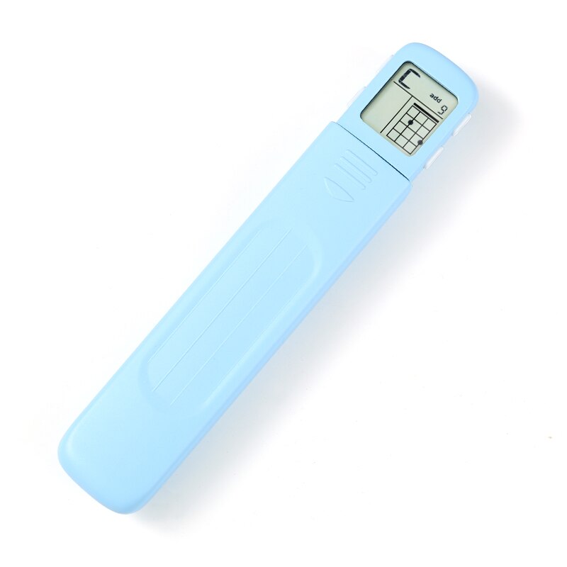 Portable 4-Tone Pocket Ukulele Chord Trainer Practice Tool Can Rotate Chord Diagram Screen Ukulele Finger Trainer For Beginners: Blue