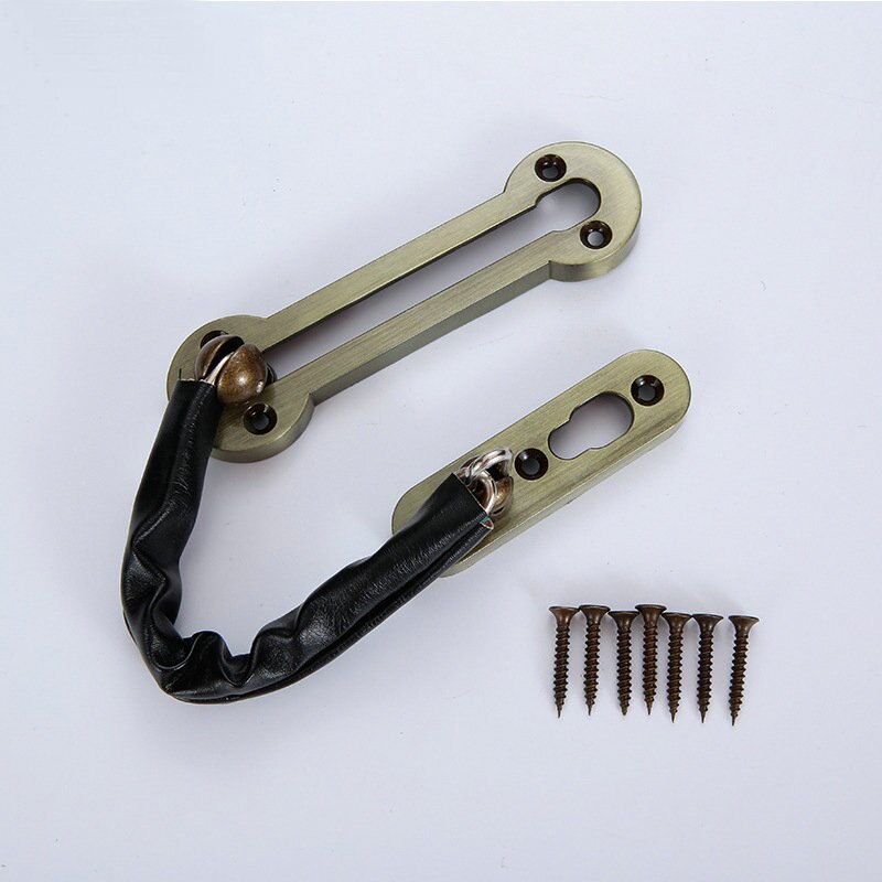 Pernos de puerta de acero inoxidable, Perno deslizante de seguridad para habitación de Hotel y Casa, cerradura de cadena, Perno de puerta de tono protector, 1 ud.: Qinggu