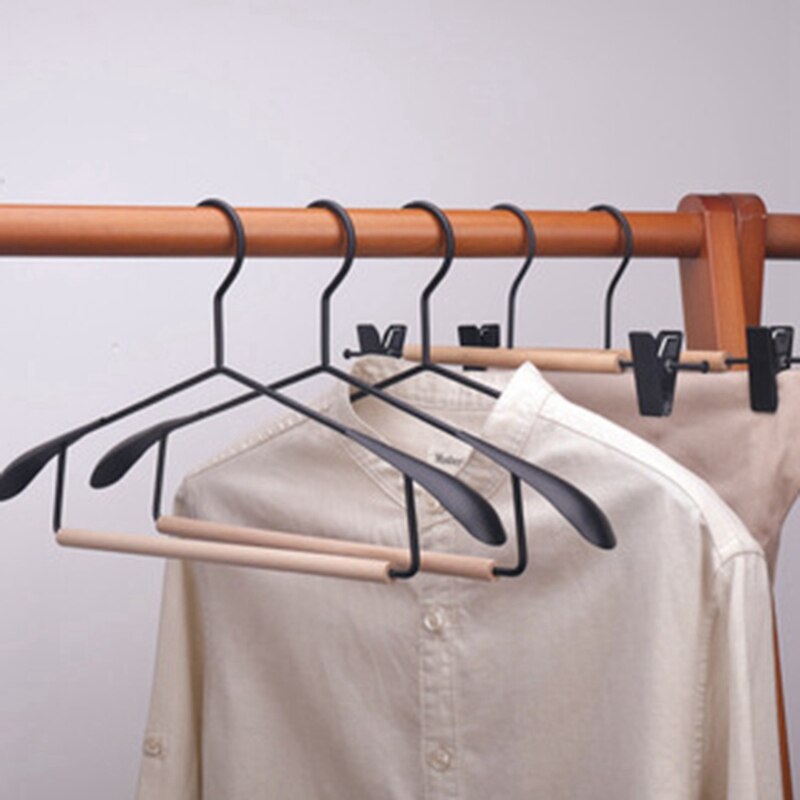 Hanger Gebouwd-In Closet Kledingkast Rek Broek Hanger Brede Schouder Naadloze Hanger