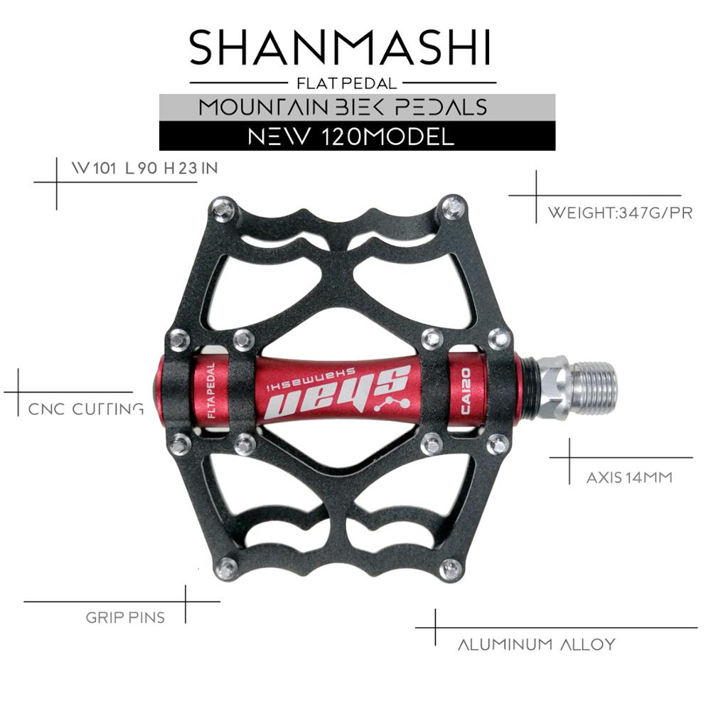 Shanmashi – pédales antidérapantes de vélo à dégagement rapide, en alliage d'aluminium, ultralégères, intérieur, dynamique