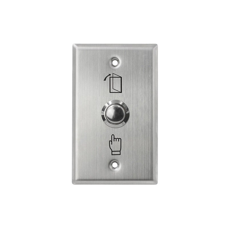 Metal stainless steel access switch door exit button push to open Home Release Button For Access Control Lock System NO/COM: S70