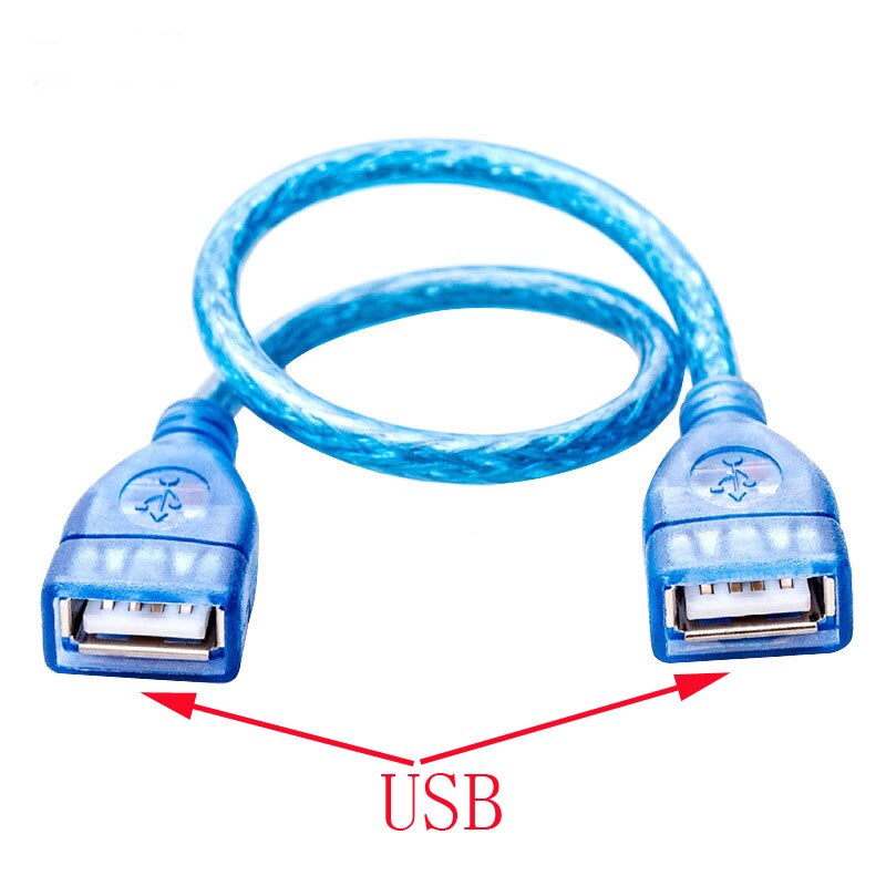 10pcs USB Male to USB Male USB female Mini 5P Micro B female Cable data sync For Computer Mobile phone Printer MP3 MP4 Cable: USB female to female