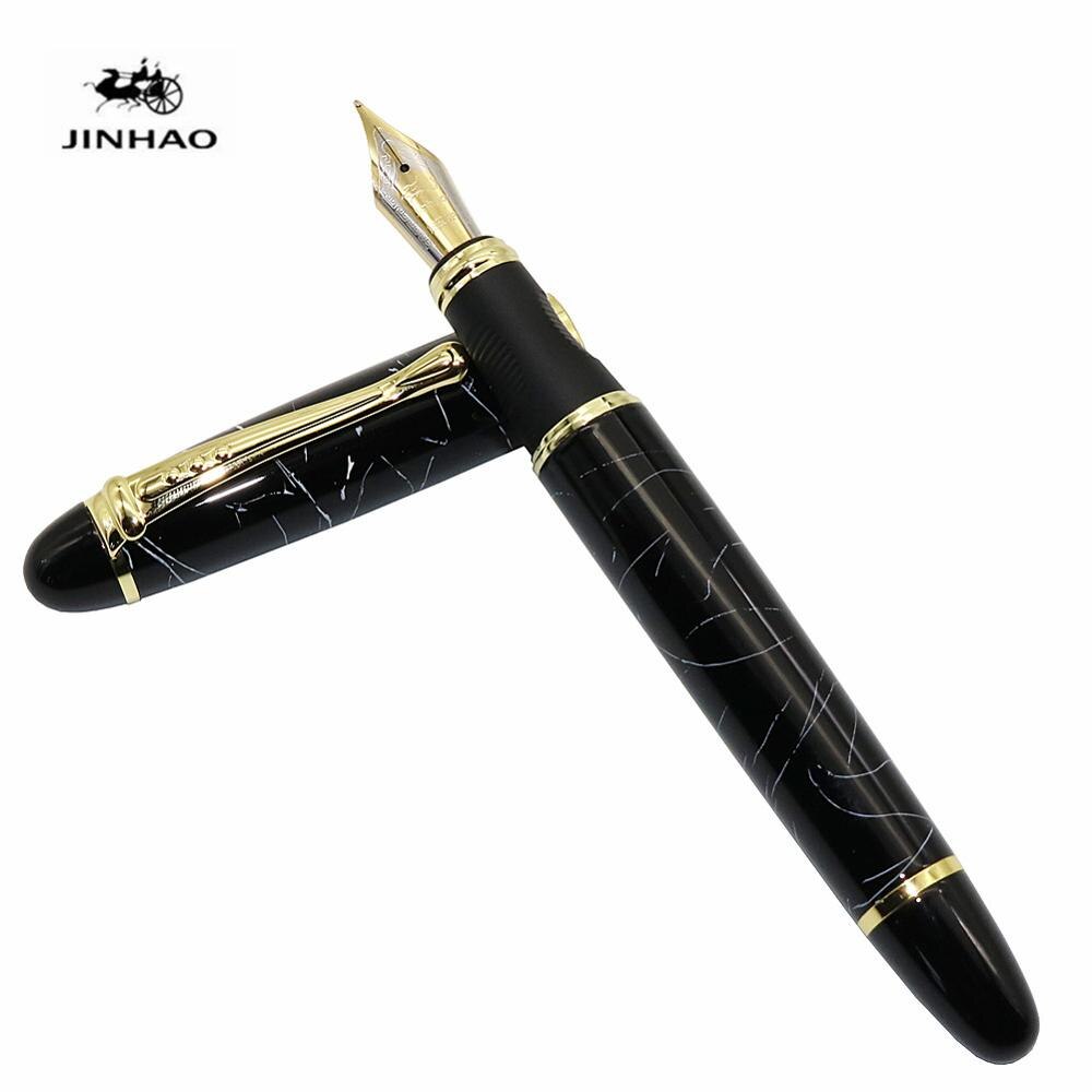 Jinhao X450 Iraurita Brunnen stift Voll metall Goldene Clip luxus stifte Schüler Schreibwaren Büro schule liefert: Linie