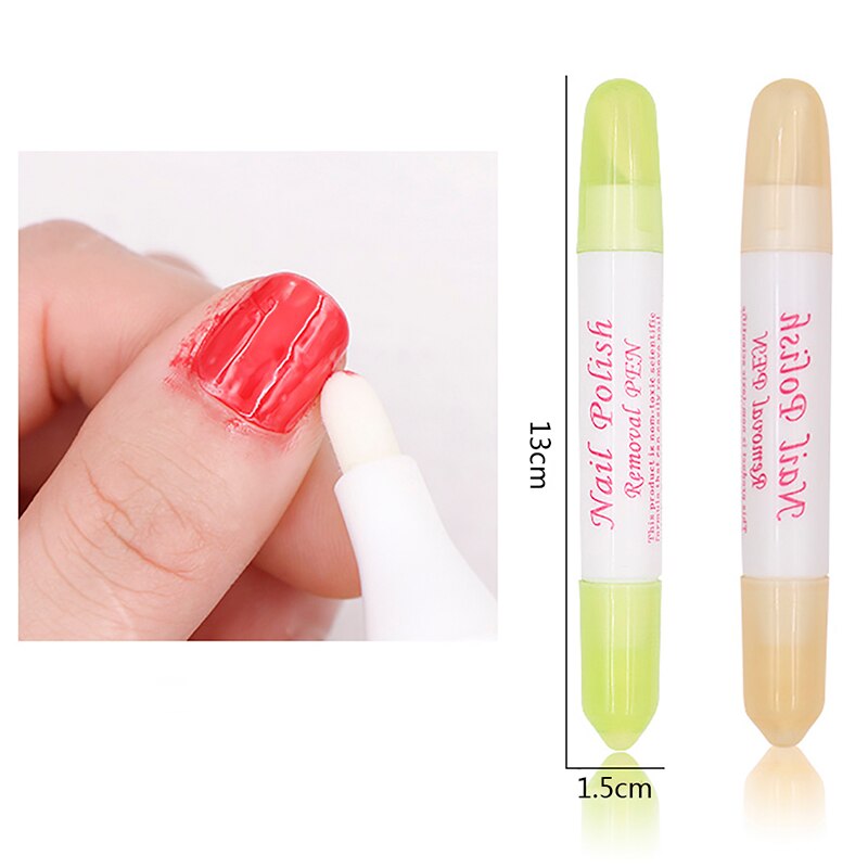 5 unids/set Pro, plumas quitaesmalte de uñas con 15 puntas, 3 cabezas de algodón, bolígrafo Corrector, bolígrafos DIY, herramienta de limpieza de uñas, herramienta de error