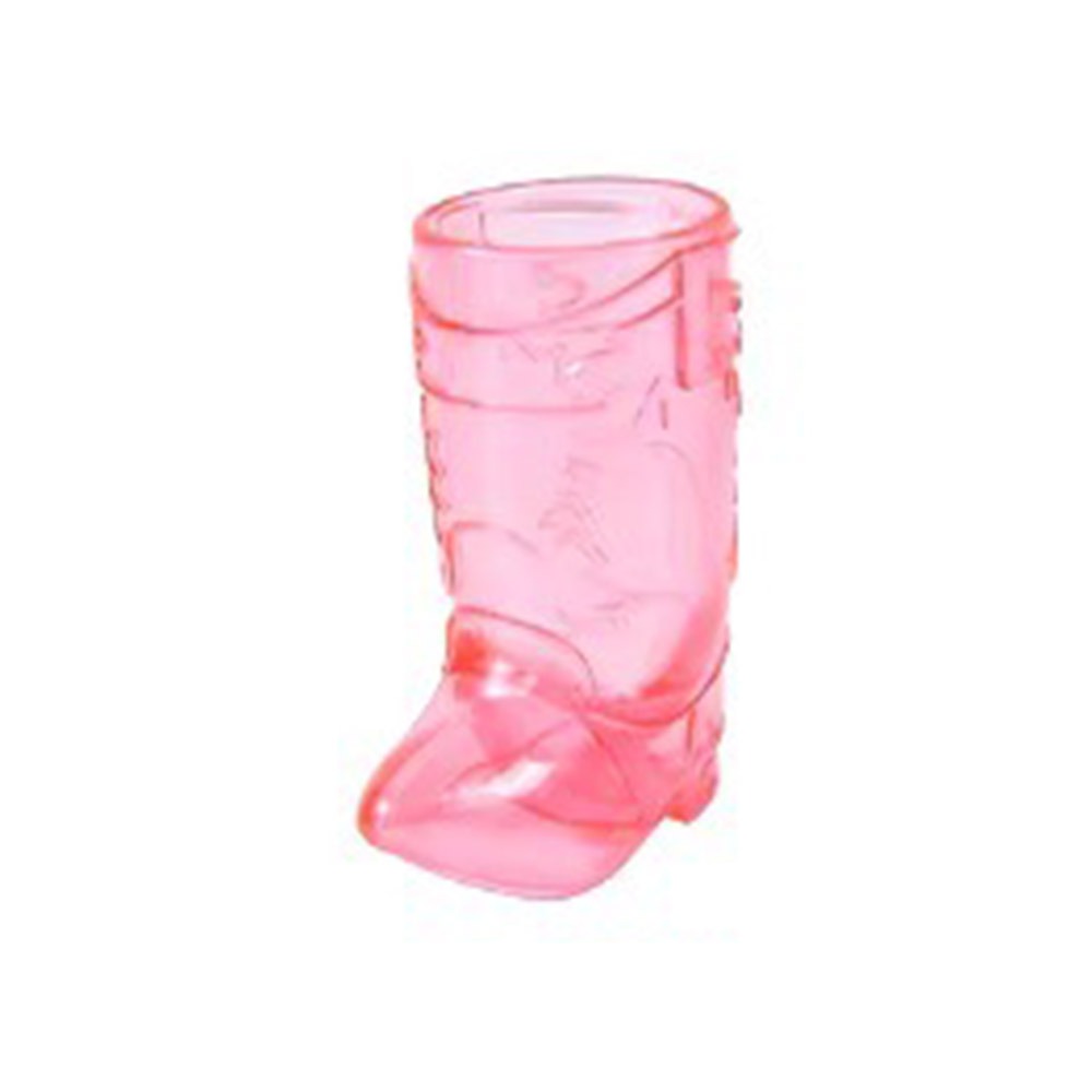 1/10 stk. 1 oz mini cowboystøvelglass, gjennomsiktige plastglass, drikkekopper, utdrikningslag: Burgunder
