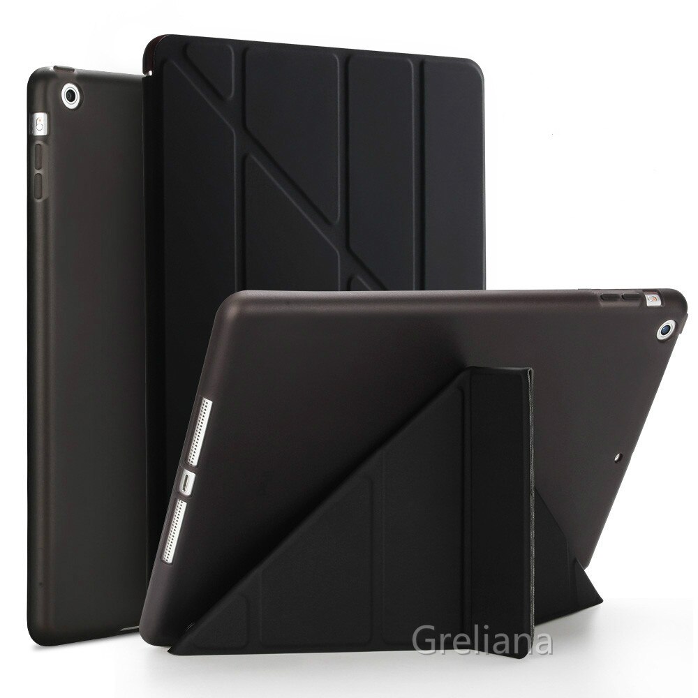 Case Voor Ipad 2 3 4 Model A1395 A1396 A1397 A1416 A1430 A1403 A1458 A1459 A1460 Smart Auto Sleep Flip stand Cover Voor Ipad Gevallen: for iPad 2 3 4 black