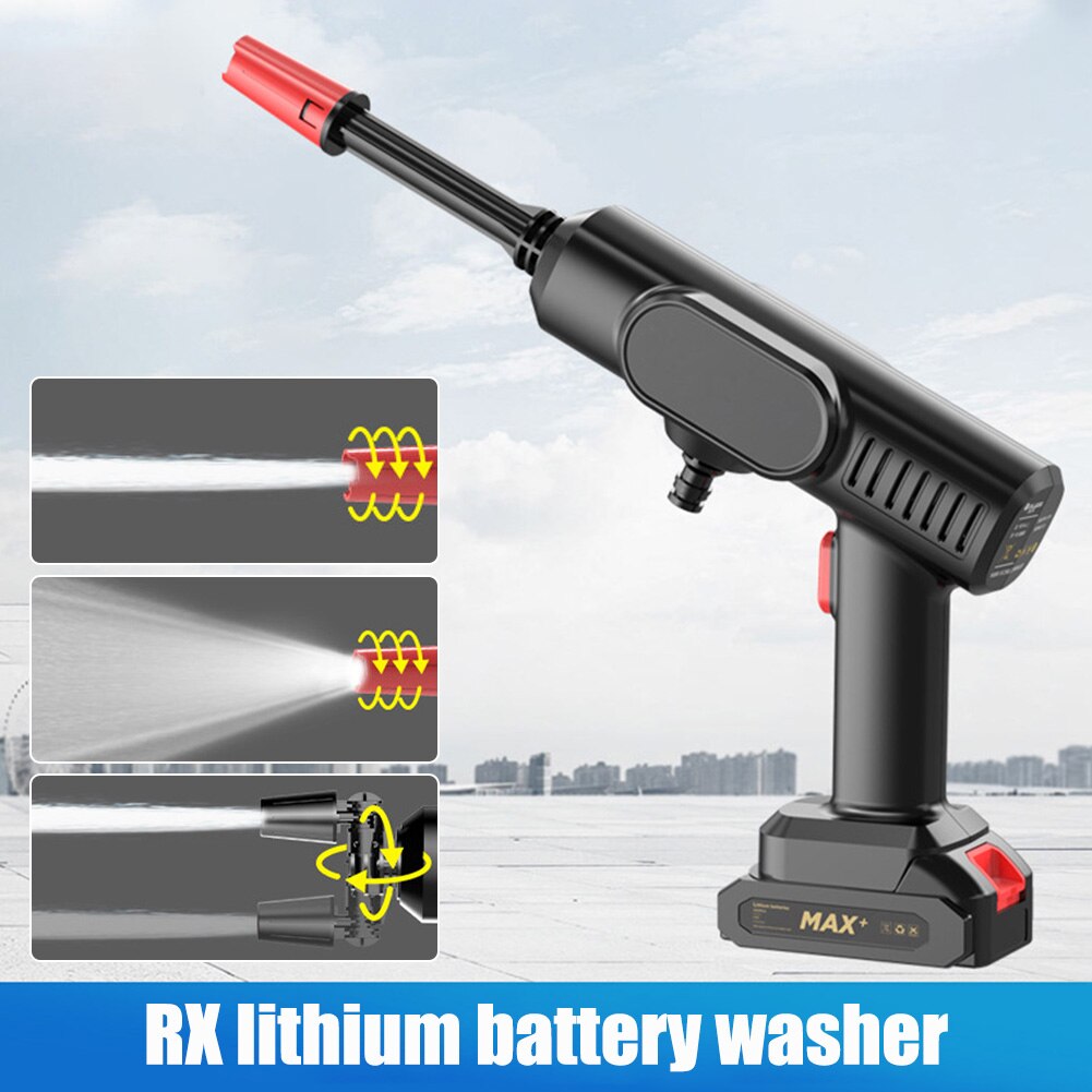 Przenośny 12V/21V akumulatorowa myjka ciśnieniowa środek robić mycia samochodów zasilanie bateryjne wysokociśnieniowa myjnia samochodowa rozpylać czyszczący pistolet na wodę
