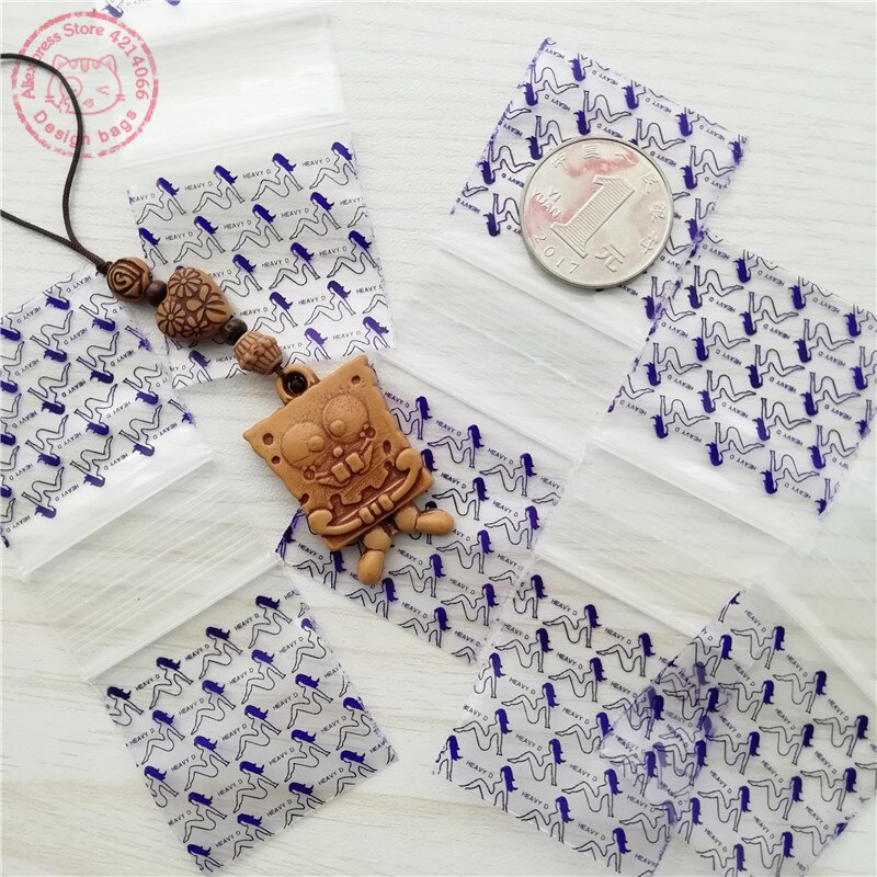 1515 Zware D Naakte Dames Print Desgin Sieraden Tassen Zip Lock Baggies 100Pcs 1.5 "X 1.5" T09: heavy D