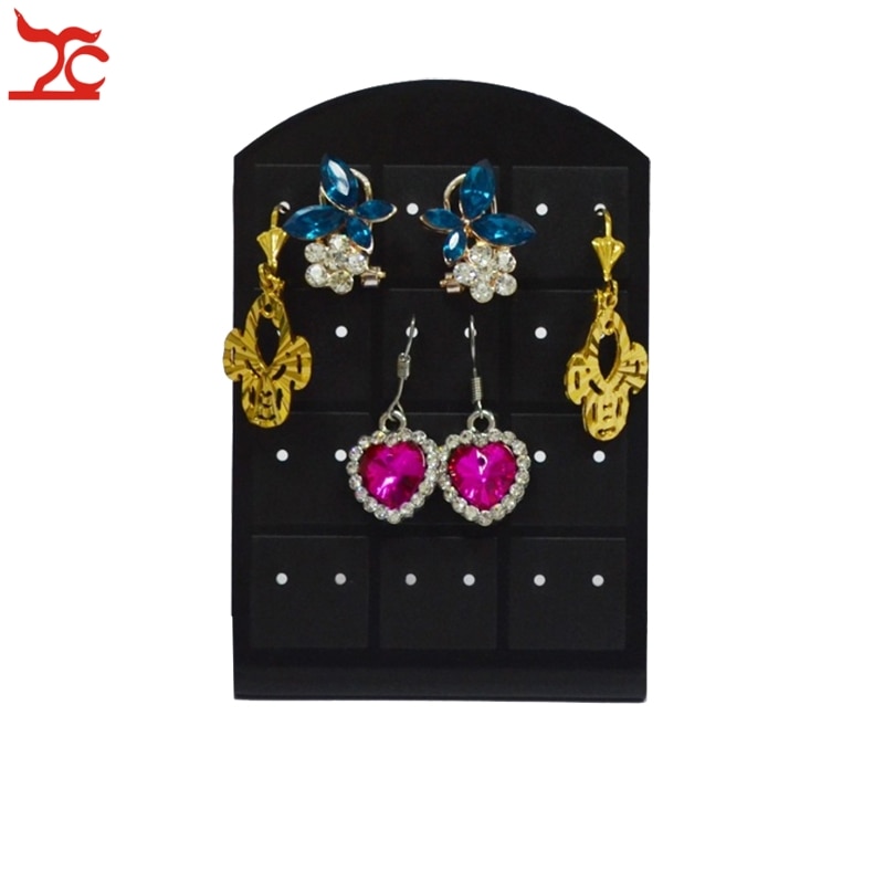 boucles d'oreilles bijoux organisateur support vitrine noir boucle d'oreille goujon présentoir pratique boucle d'oreille bijoux support suspendu