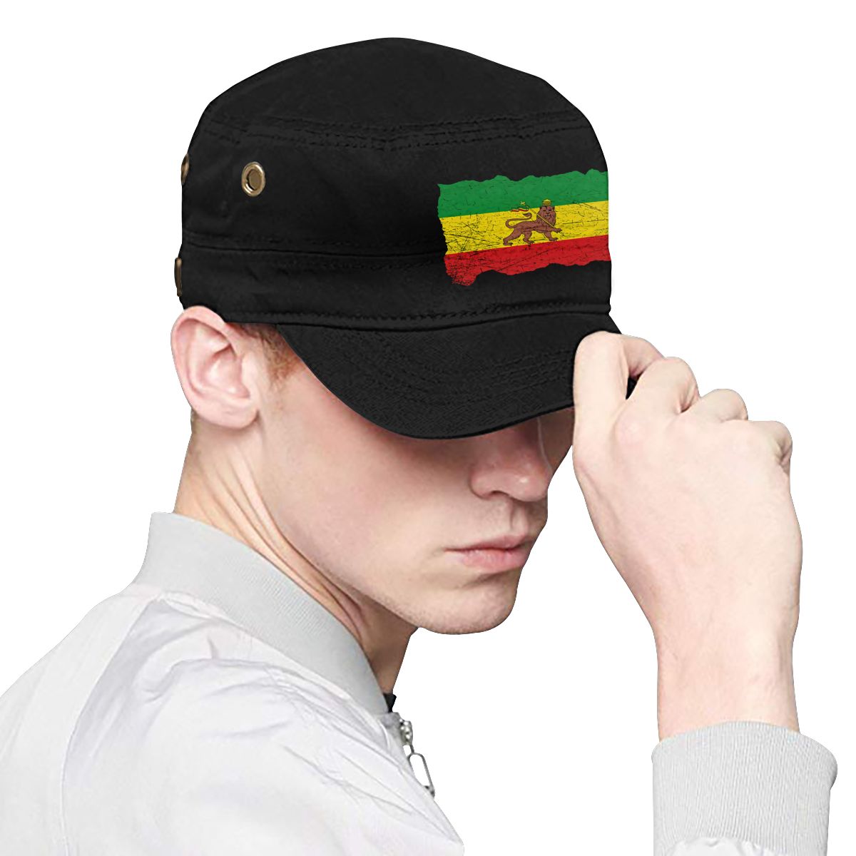 Ethiopia rastafari flag rasta babylon irie ska baseball cap hip hop hat man hat baseball snapback cap women bucket hat