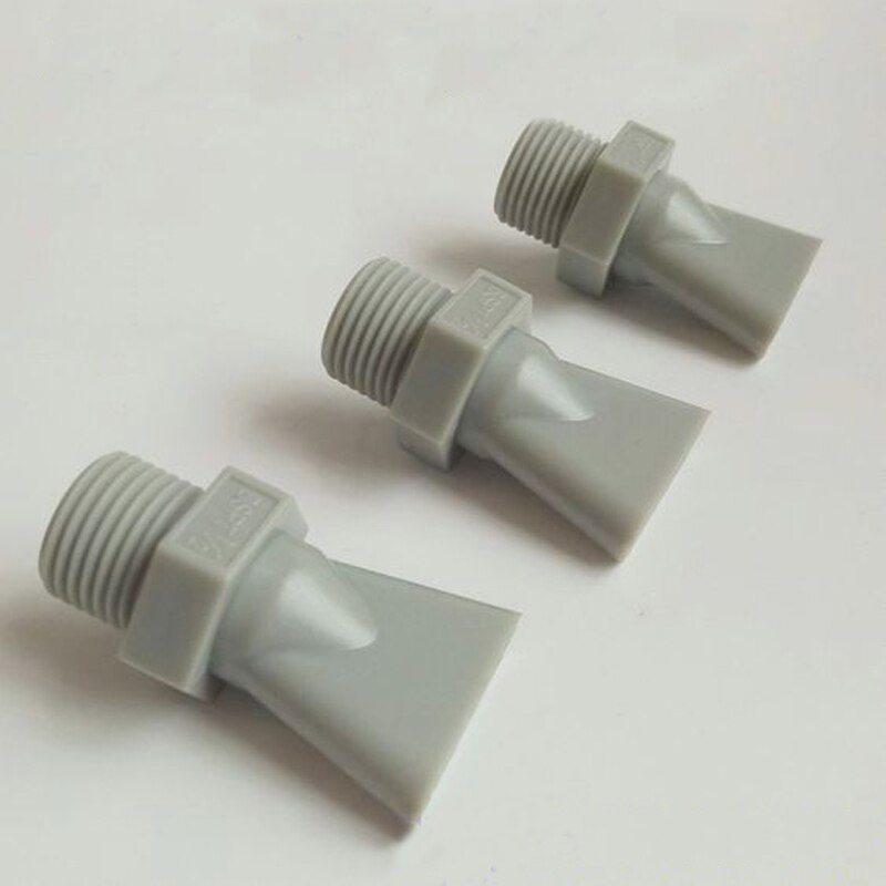 (10pcs/lot)1/4" 3/8" 1/2" 3/4" BSPT , PP Material Flat Wind Jet Air Nozzles, Flat fan spray nozzle plastic water gas spraying