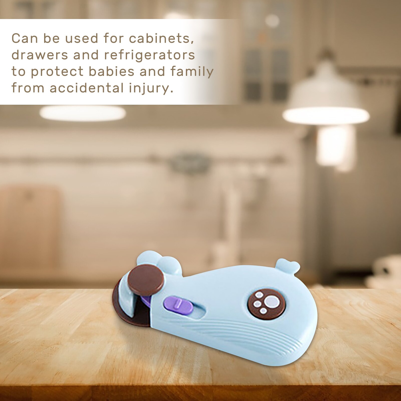 Kastdeur Walvis Kinderslot Multifunctionele Baby Anti-Clamp Hand Baby Bescherming Levert Lade Veiligheid Gesp