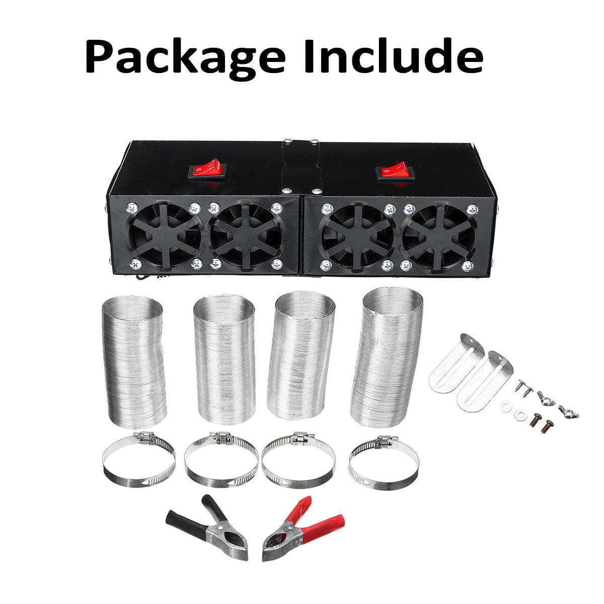 Chauffage de voiture 1000W 12V/24V 4 trous chauffage de stationnement pare-brise dégivreur PTC voiture ventilateur réchauffeur d'air température constante chauffage