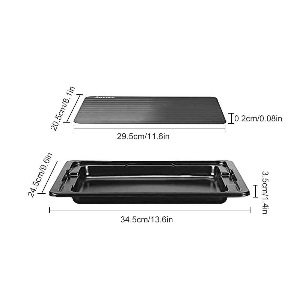 Ontdooien Lade Metalen Plaat Ontdooien Lade Veilig Snelle Ontdooien Bevroren Vlees Vis Zee Voedsel Keuken Cook Gadget Tool