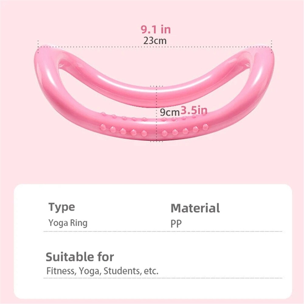 Yogacirkler lyserød / lilla yoga ring pilates cirkel abdominal muskel brystlår arme kerne fitness træningsredskaber