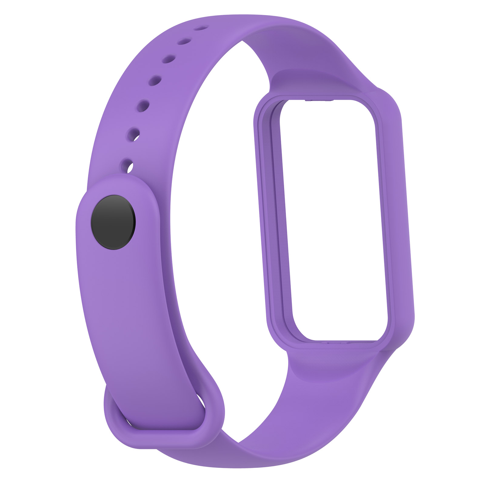 Correa para reloj Huami Amazfit Band 7, pulsera de silicona ajustable de un solo Color, repuesto de pulsera: Verde negro