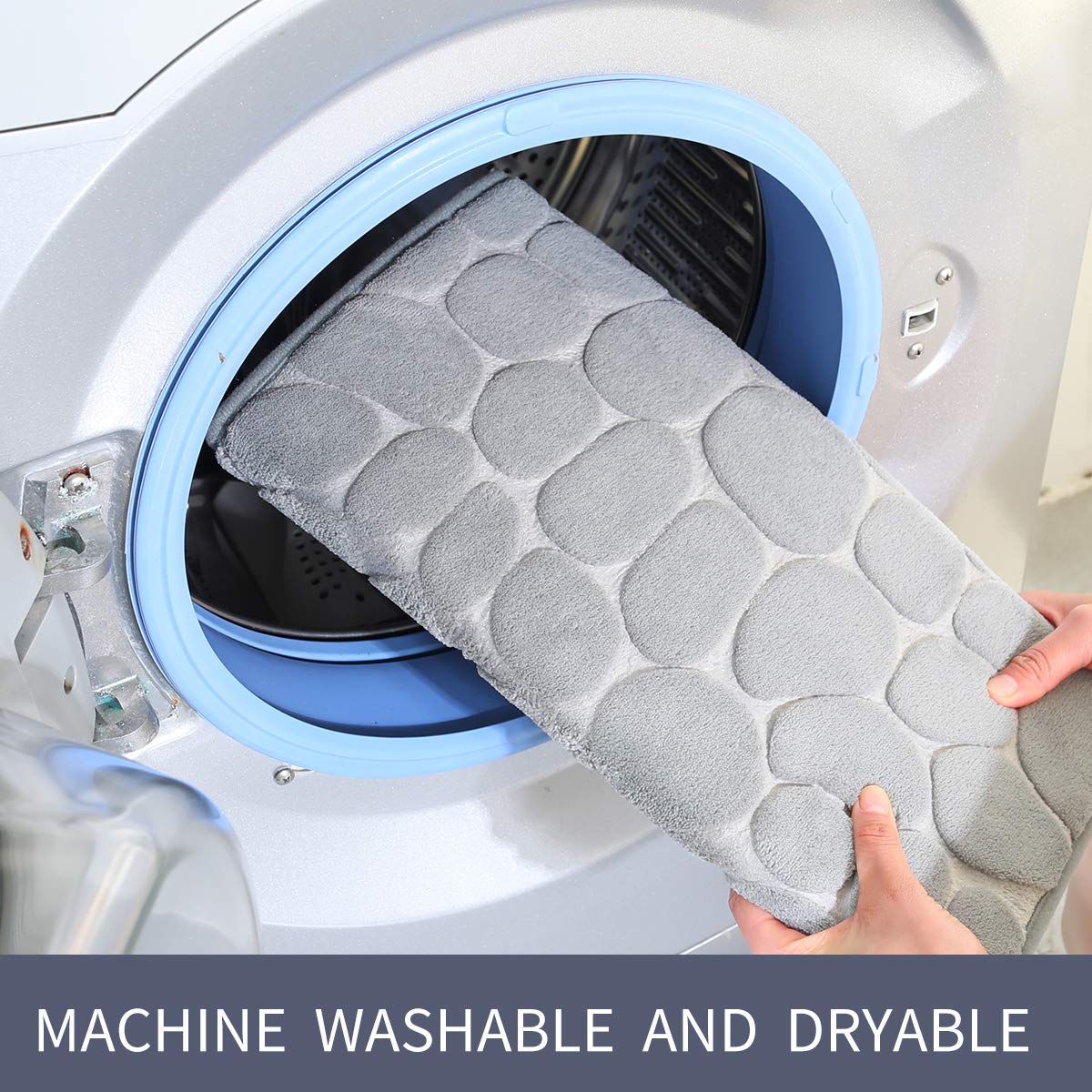 Badmat Coral Fleece Badkamer Tapijt Wateropname Non-Slip Memory Foam Absorberende Imitatie Konijnenbont Vloer Mat