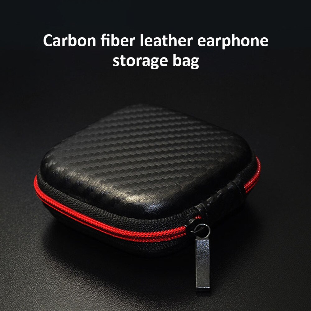 Mini Headphone Case Bag Portable Earphone Earbuds Box Storage for Memory Card Headset USB Cable Charger Organizer