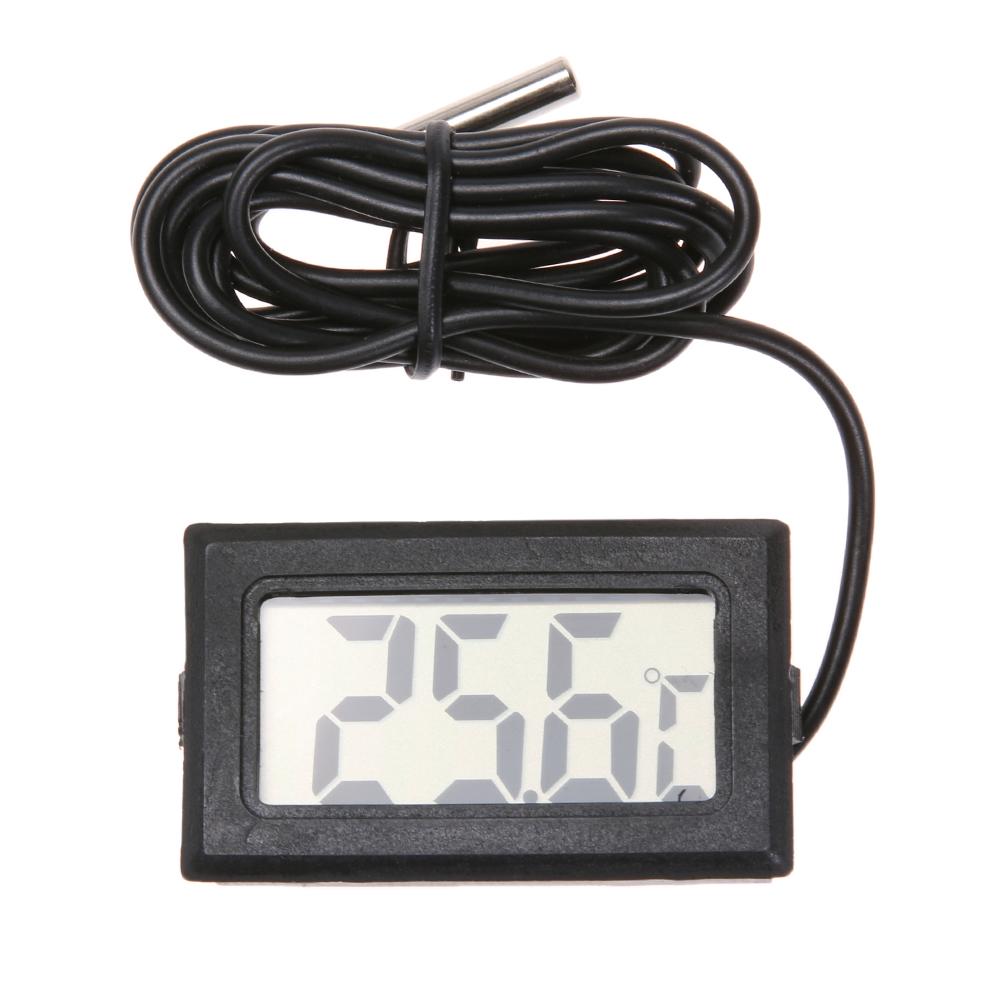 Waterproof LCD Digital Thermometer Refrigerator Freezer Temperature Humidity Sensor Meter Thermometer with Magnet Hook: 4