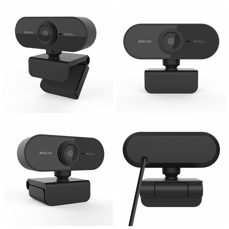 SeenDa-cámara Web Full HD de 1080P para ordenador, Webcam con micrófono, ajuste de 360 grados, USB