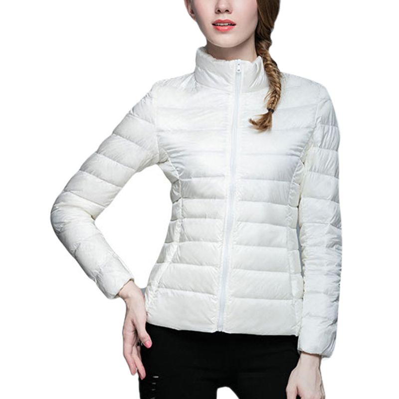 Mujer Uniqlo estilo pato abajo ligero prendas de vestir exteriores de invierno chaqueta Puffer nueva