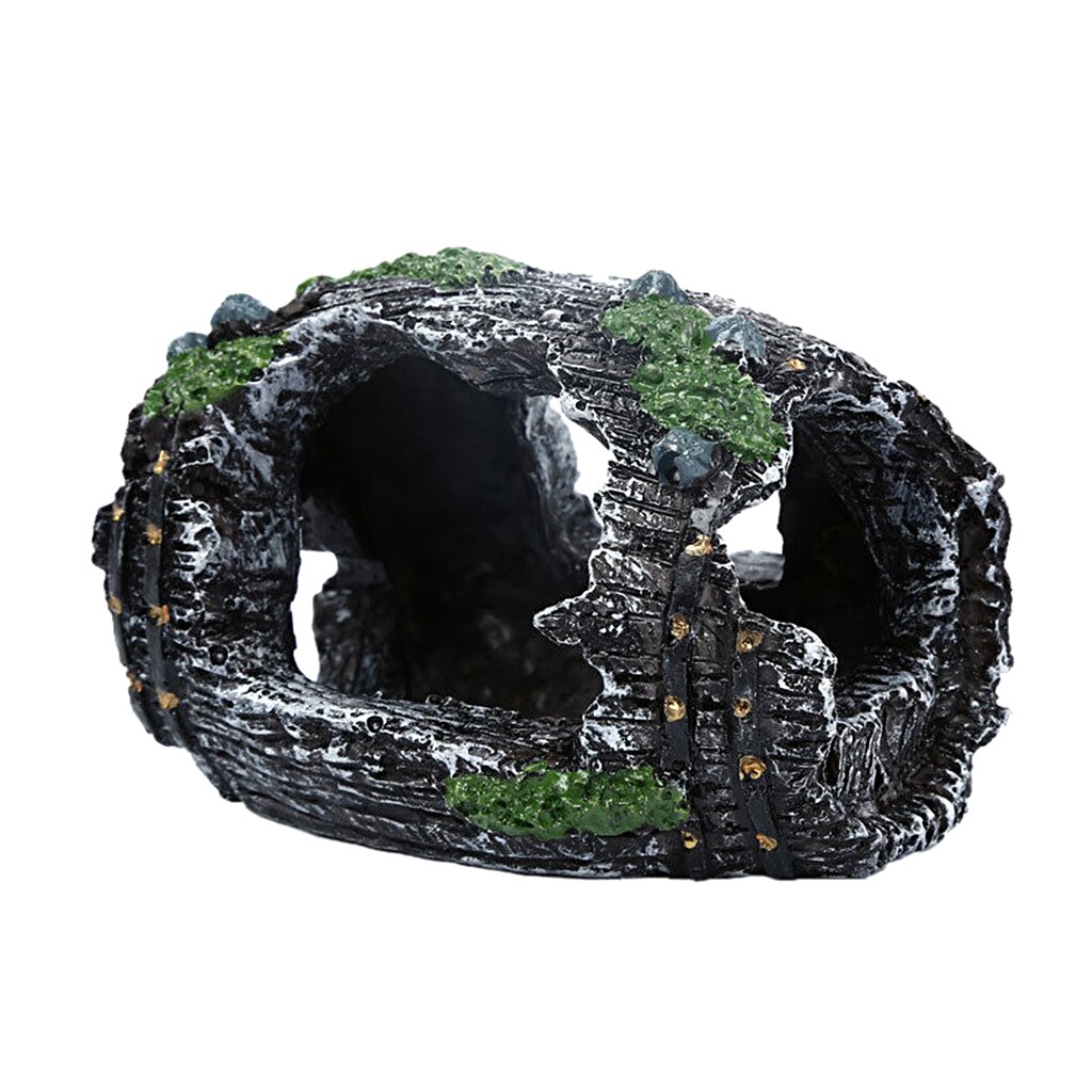 Fish Tank Hiding Cave Fishes Shrimps Safe Shelter - Resin Landscape Decor Ornaments for Landscaping Your Terrarium or Aquarium: Barrel