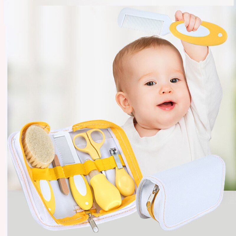 Juego de cepillos para el cuidado de la nariz y el cabello para bebés, Juego de cepillos para el cuidado diario de recién nacidos, herramientas para el cuidado del bebé