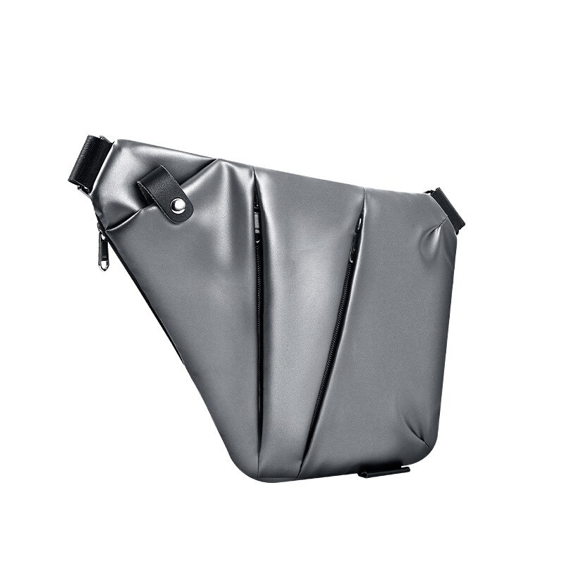 Neue männer der Digital speicher Pistole tasche leinwand brust tasche geschlungen Sport taille tasche multifunktionale nah dran-passend zu schulter Anti-diebstahl tasche: silber- recht