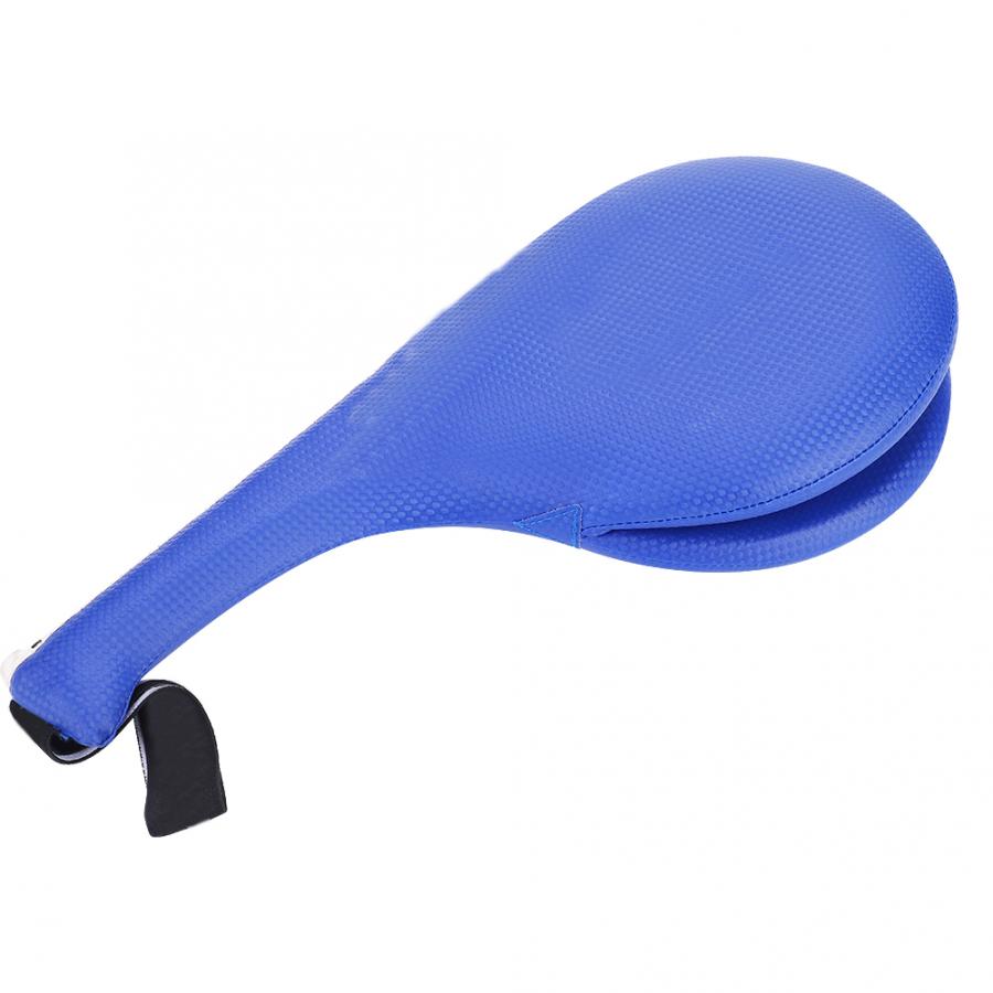 Objetivo de pie para Taekwondo, almohadilla para pie, objetivo de boxeo, Sanda, entrenamiento, taekwondo, almohadilla para golpear, bolsa para niños adultos: Azul