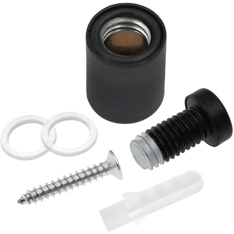 Tornillos separadores de 24 piezas, accesorios de montaje de separador de señal de pared, separador de vidrio publicitario, clavos para colgar, negro