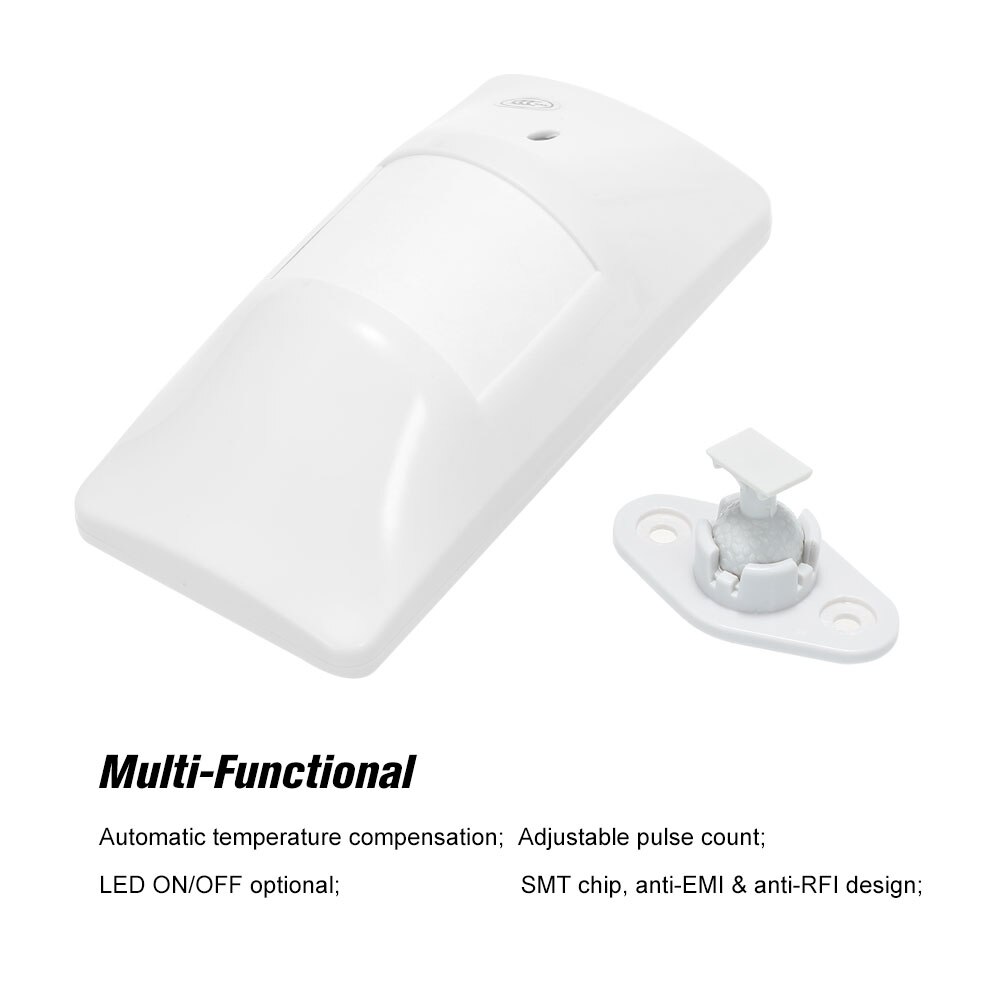 Wired PIR Motion Sensor Wide Angle Passive Infrared Detector For Home Burglar Security Alarm System