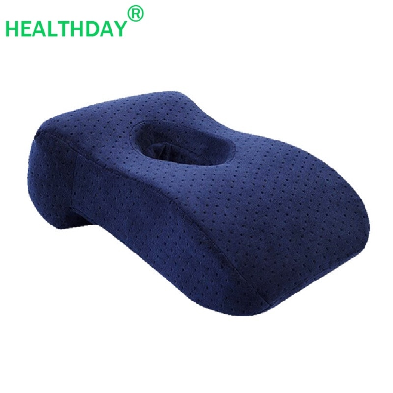 Orthopedics Velvet Fabric Nap Pillow Bamboo Charcoal Memory Foam Comfortable Care Vertebral Office Train Table Nap Pillow