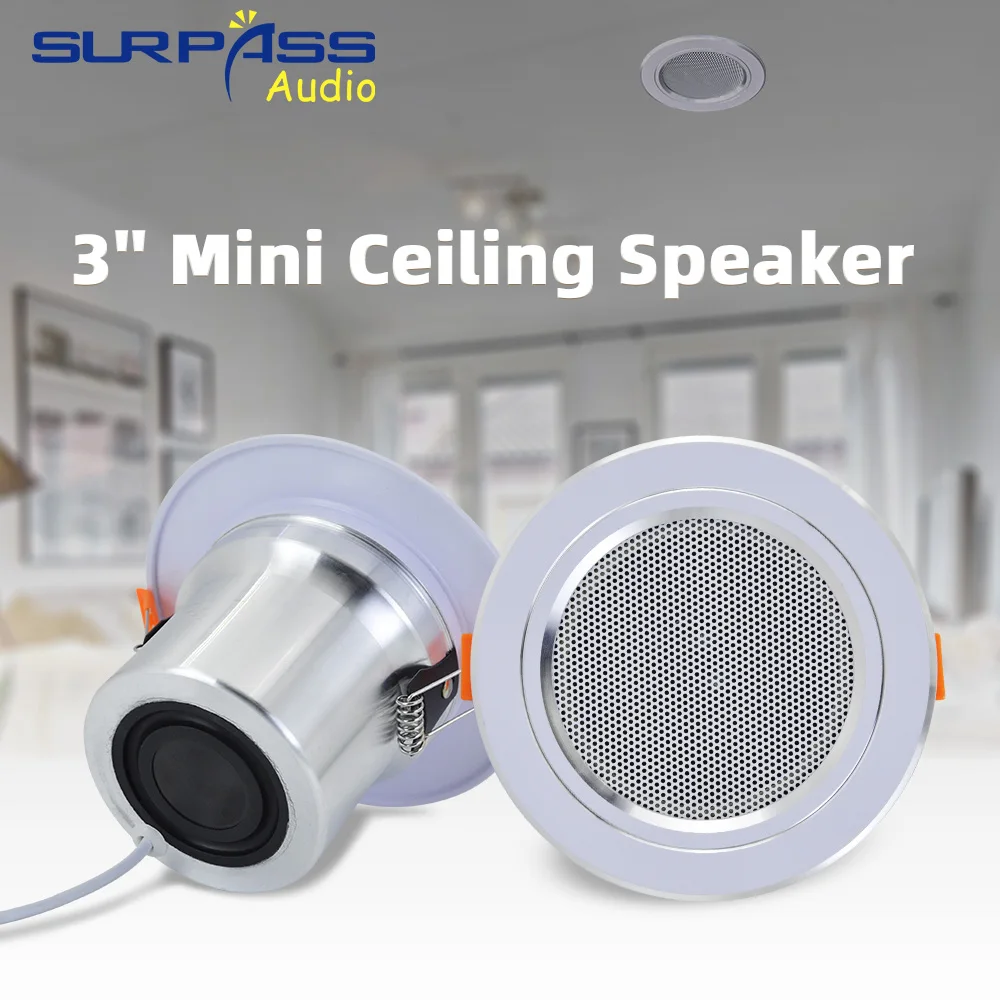 8Ohm 10W Badezimmer Decken lautsprecher Hintergrund Musik System feuchtigkeit beständiges Aluminium kann Decken lautsprecher Klang gestalten