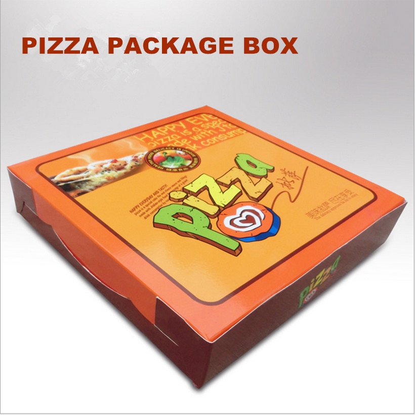 Bakken verpakking 9-inch pizza box 24 cm * 24 cm * 4.5 cm pizzadoos pizza spot voedsel verpakking West Point (20 stks)