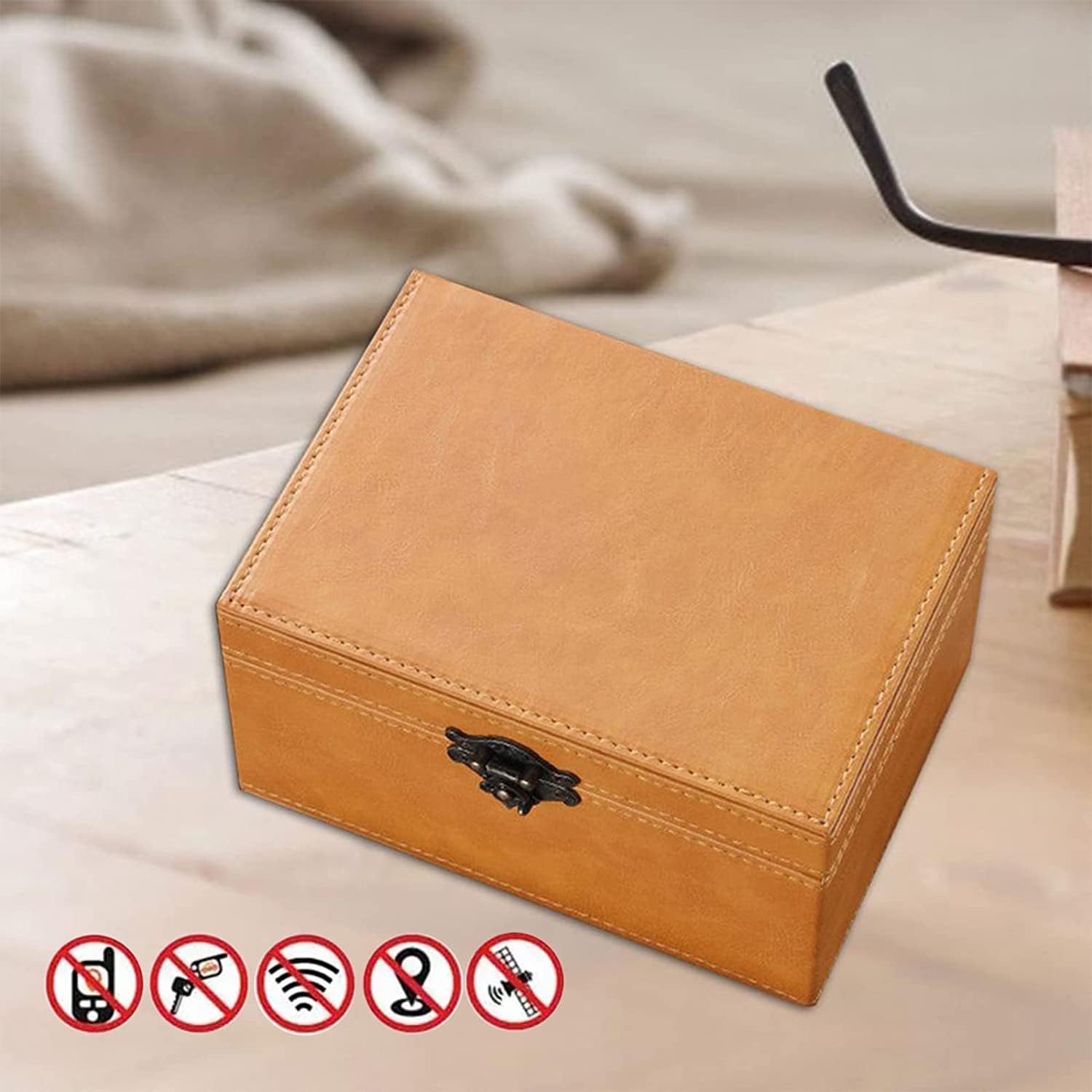 Faraday Box voor autosleutels RFID-blokkeerdoos Anti-diefstal Keyless Fob Protector Goedgekeurde grote autosleutelkluis