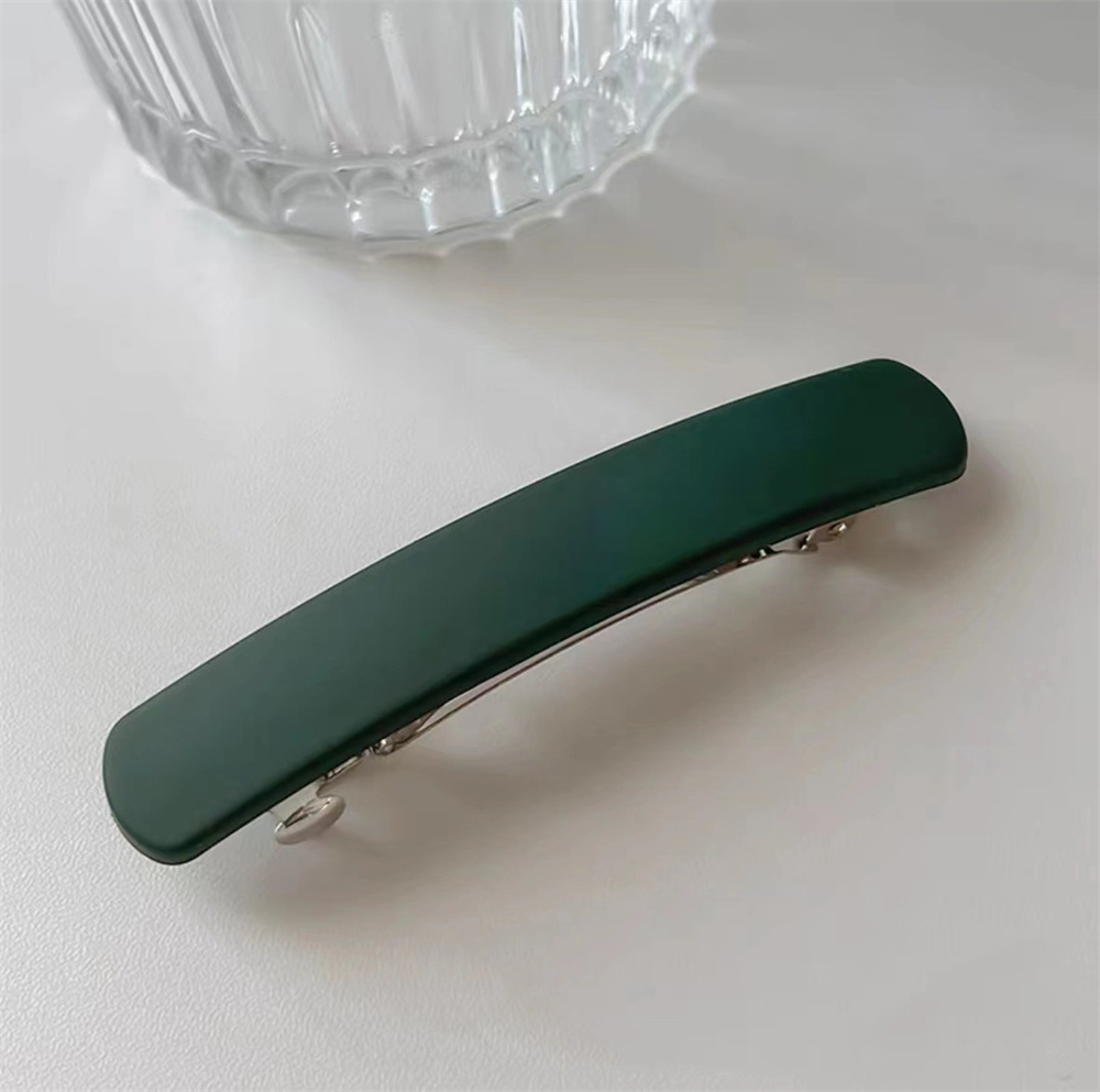 Pinza para el pelo con forma de barra sólida Simple para mujer, pasador acrílico de Color mate, pasador geométrico para el pelo, accesorios elegantes para el cabello: Lavanda
