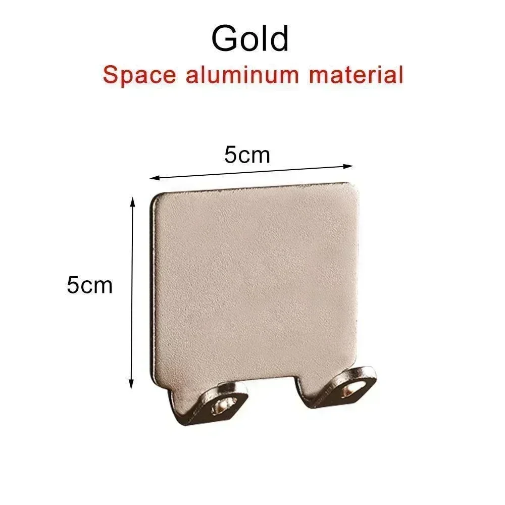 1PC Punch Gratis Scheren Scheermes Houder Mannen Scheren Scheerapparaat Opslag Haak Wandplank Badkamer Scheermes Rack Muur Keuken Accessoires: Goud