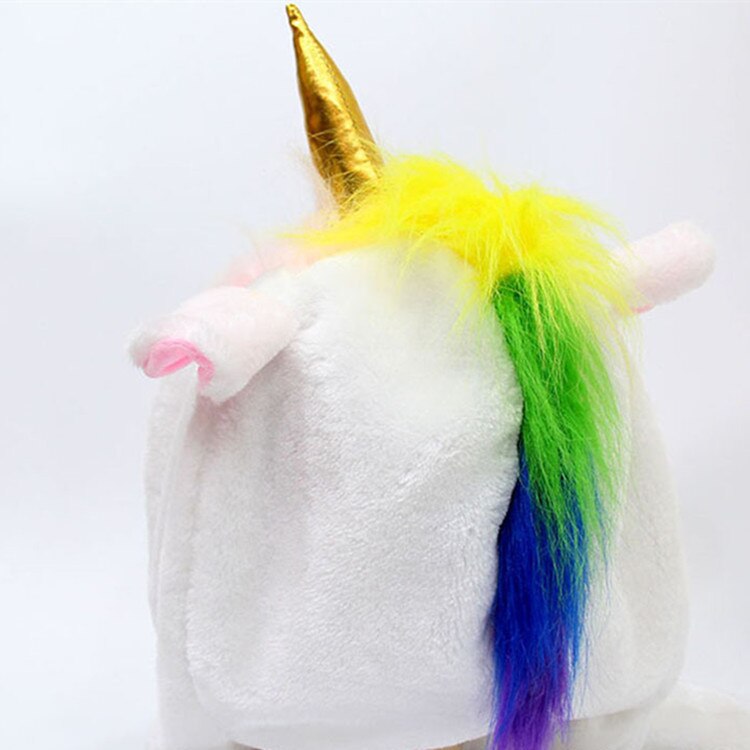 SELLWORLDER niñas lindo sombrero 30 cm * 22 cm unicornio bebé invierno cálido bufanda y sombrero y conjunto de guantes