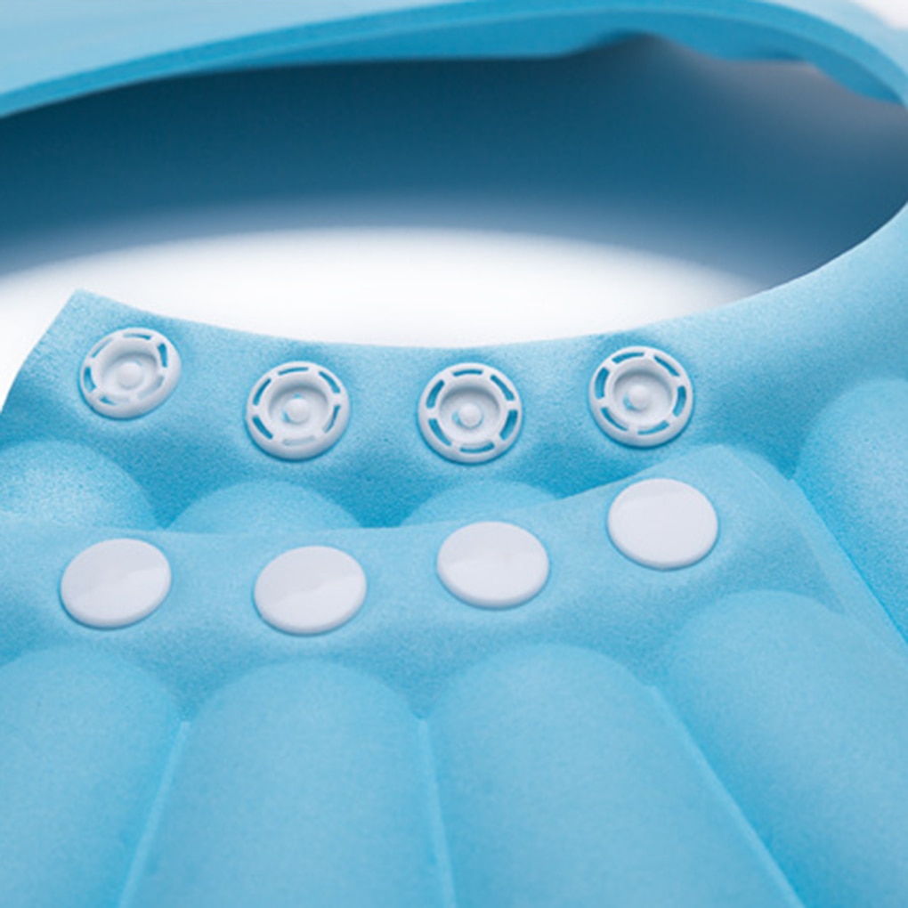 Bezpieczny czepek niemowlęcy strąk prysznic dziecięcy kapelusz kąpielowy regulowany robić ochrony oczu mycie włosów dzieci wodoodporna czapka