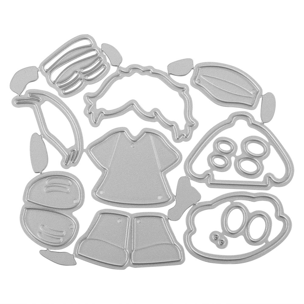 7 sztuk/zestaw sześciokątne spiralne umierać cięcia dla DIY składana kartka Scrapbooking garnitur ręcznie robione kartki dekoracji metalu wykrojniki: 3