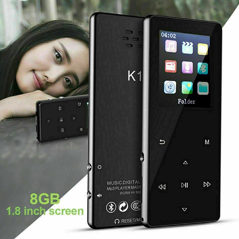 TIPTOP MP4 Player with bluetooth lecteur mp3 mp4 music player portable media slim 2.4 inch touch keys fm radio video Hifi 8GB
