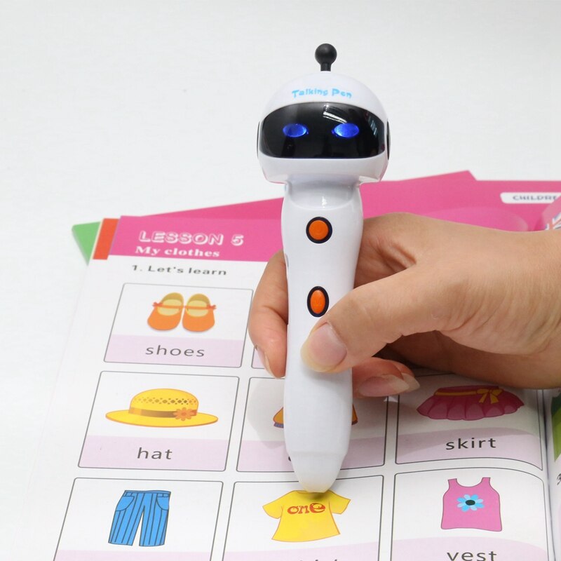 Digitale leespen 8g leren lezen ondersteuning 6 talen spaans frans arabisch koreaans engels chinees kinderleespen