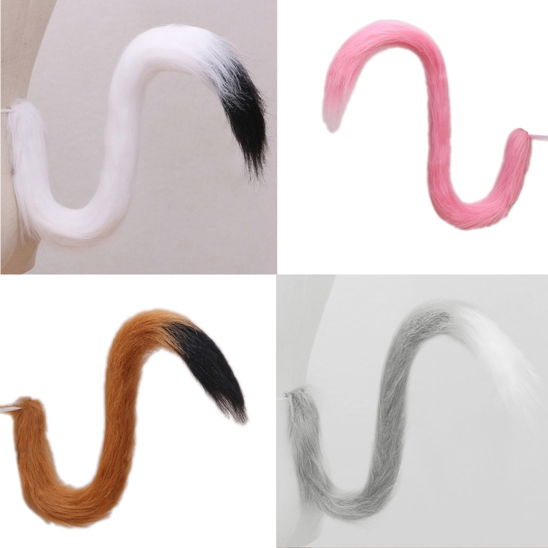 Peluche longue Flexible pour queue chat, accessoires déguisement pour adultes enfants, Cosplay