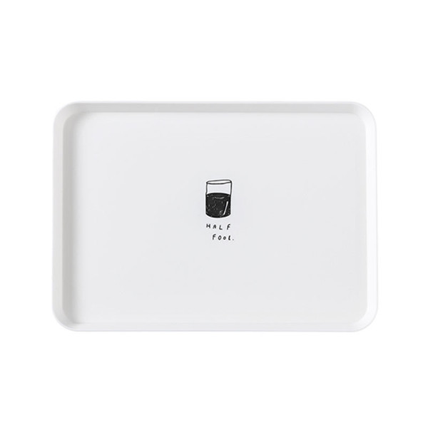 The Brot Kunststoff-Tablett PP, contenedor de postre, bandejas de Werkzeuge Geschirr Einfache Dekoration Geschenk, 1 Uds.: 2