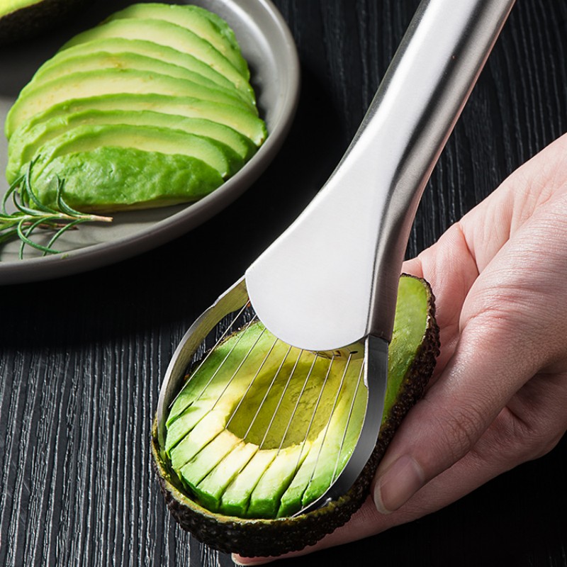 Couteau d'avocat Gadget coupe-acier inoxydable Gadgets de cuisine artefact de coupe de fruits tout pour la cuisine et la maison tranches de fruits de Dragon