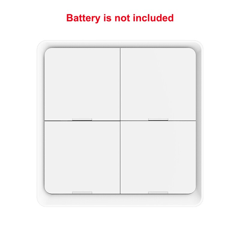 Tuya ZigBee Scene Switch, Works with All Tuya ZigBee/Wifi Devices, Wireless Smart Mechanical Push Button Switch, Hub Required: Default Title