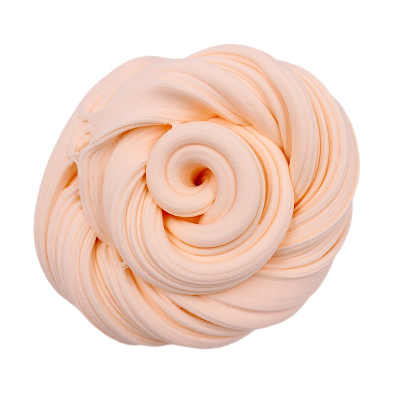 Colorful Fluffy Floam Slime Foam Beads Supplies Antistress Cotton Clay Magic Sand Toy Intelligent Plasticine for Kids: Nude Slime