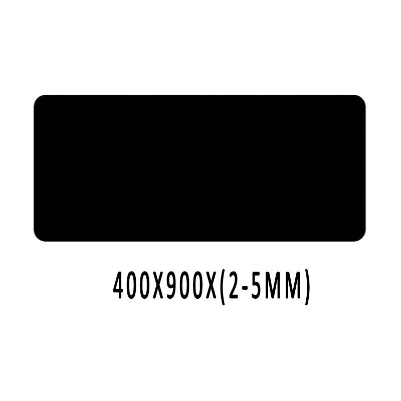 Xgz 1200*600 3mm xxl preto gaming mouse pad grande tapete personalizado engrossado teclado de mesa 4 cores bloqueio borda csgo: 400X900X3MM Black