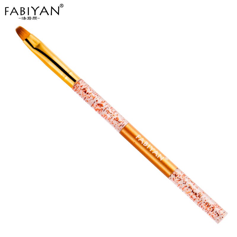 Pinceles de delineador para uñas, pluma de extensión en forma de media luna, pétalos, herramientas de manicura acrílicas, 9 estilos: 004